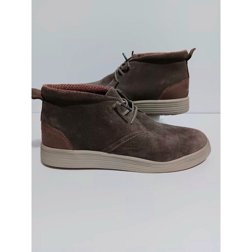 Hey Dude Jo Casual Shoes Suede Brown Men's Sz 10 ( Read...